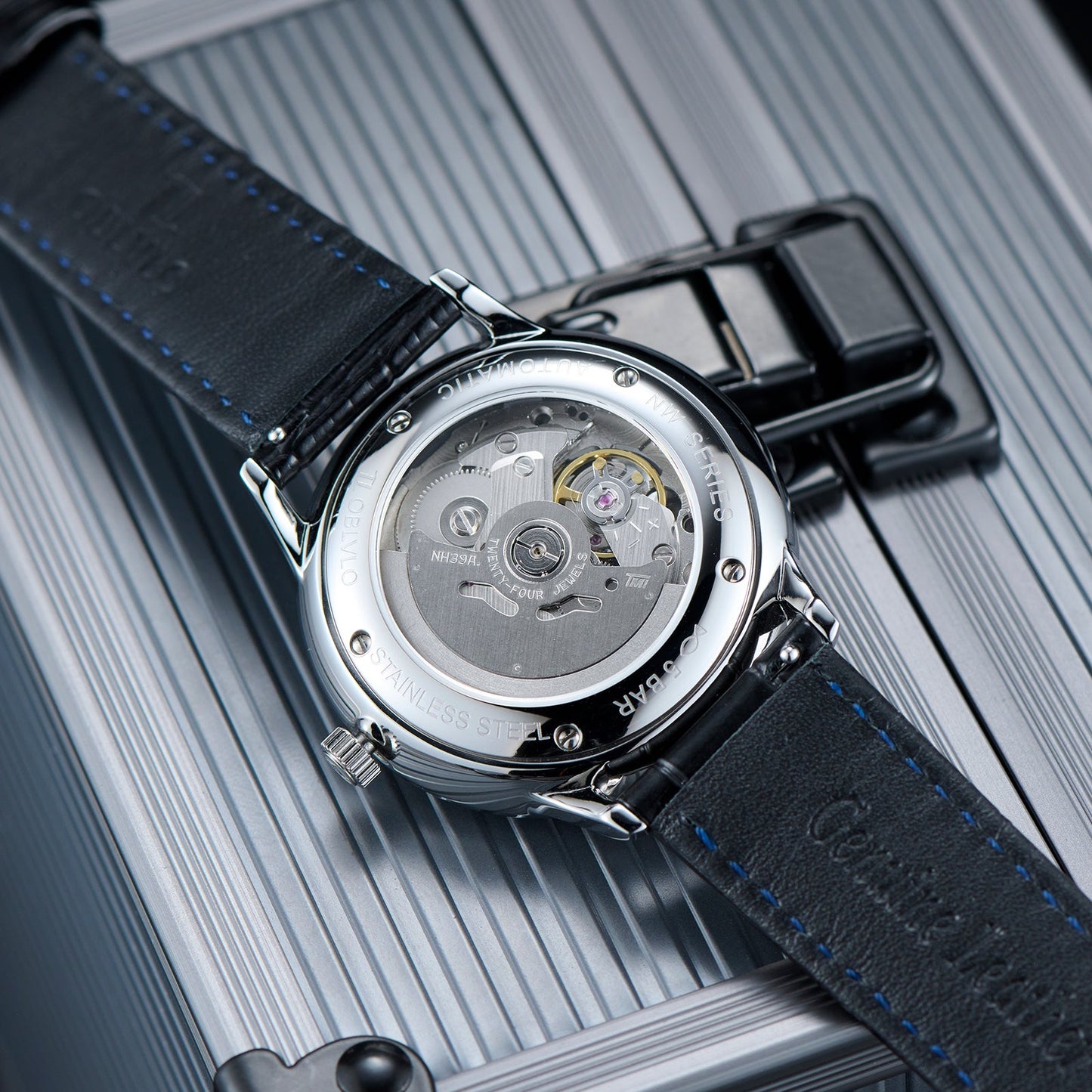Automatic Victory Partial Skeleton Dial Dress Watch