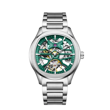 Automatic Skeleton Men’s Watch – Steel Case & Strap