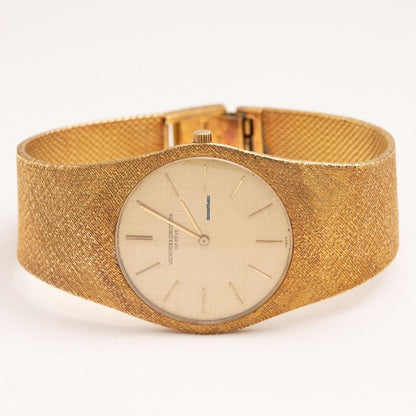 Vacheron Constantin Vintage 18K Yellow Gold Case & Bracelet Champagne Dial