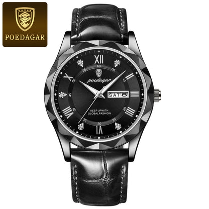 Men's Luxury Fashion Quartz Wrist Watch (Leather Belt)