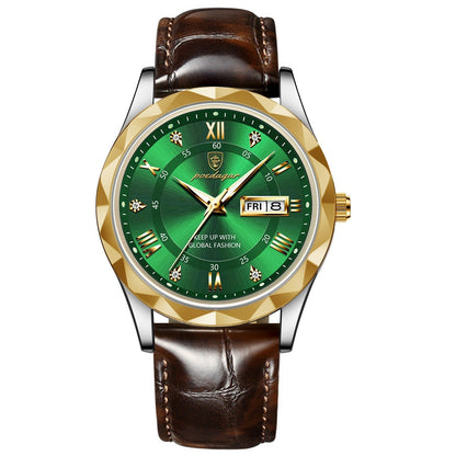 Men's Luxury Fashion Quartz Wrist Watch (Leather Belt)