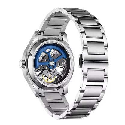 Automatic Skeleton Men’s Watch – Steel Case & Strap