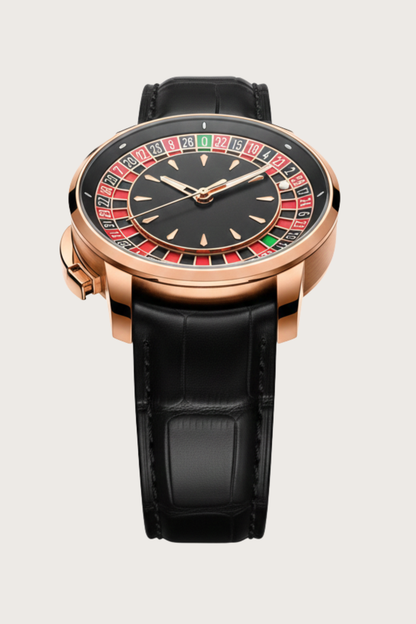 Casino Series Rose Gold Poker Roulette Automatic Watch