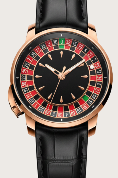 Casino Series Rose Gold Poker Roulette Automatic Watch