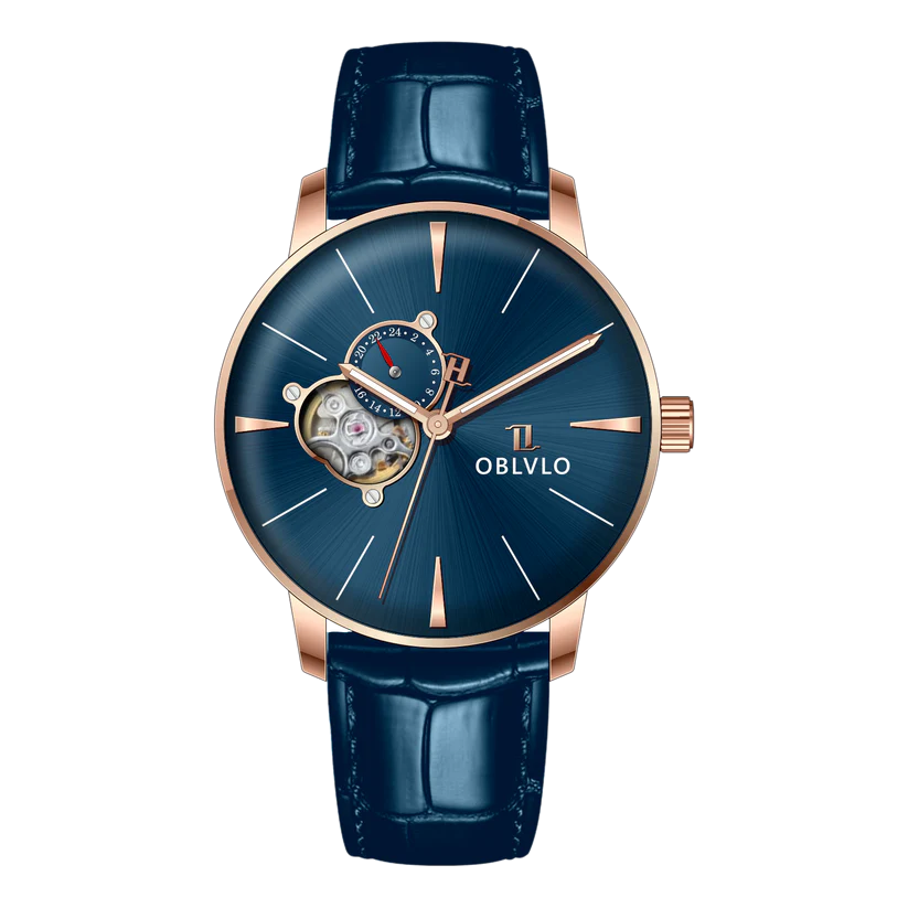 Automatic Victory Partial Skeleton Dial Dress Watch