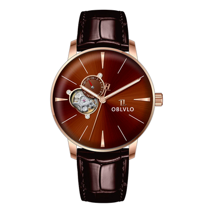 Automatic Victory Partial Skeleton Dial Dress Watch