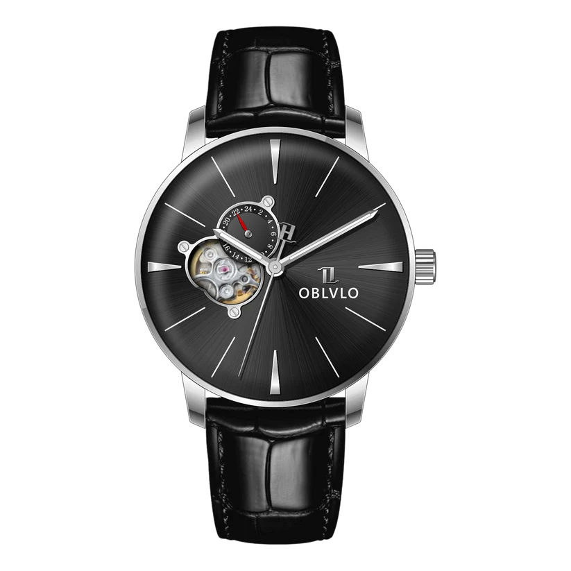 Automatic Victory Partial Skeleton Dial Dress Watch
