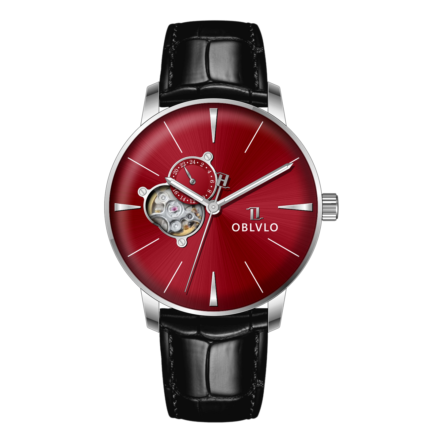 Automatic Victory Partial Skeleton Dial Dress Watch