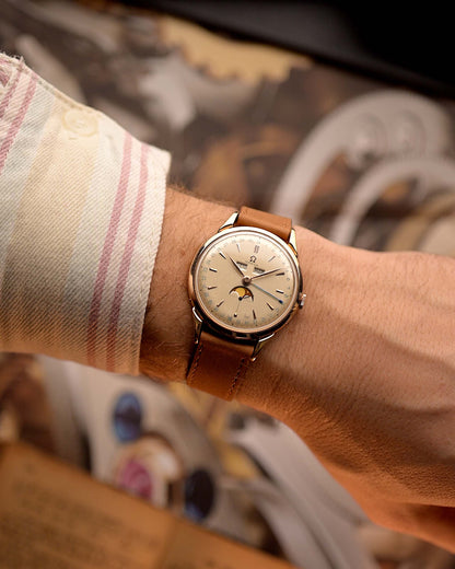 Omega 2486 Cosmic Moonphase Rose 1950