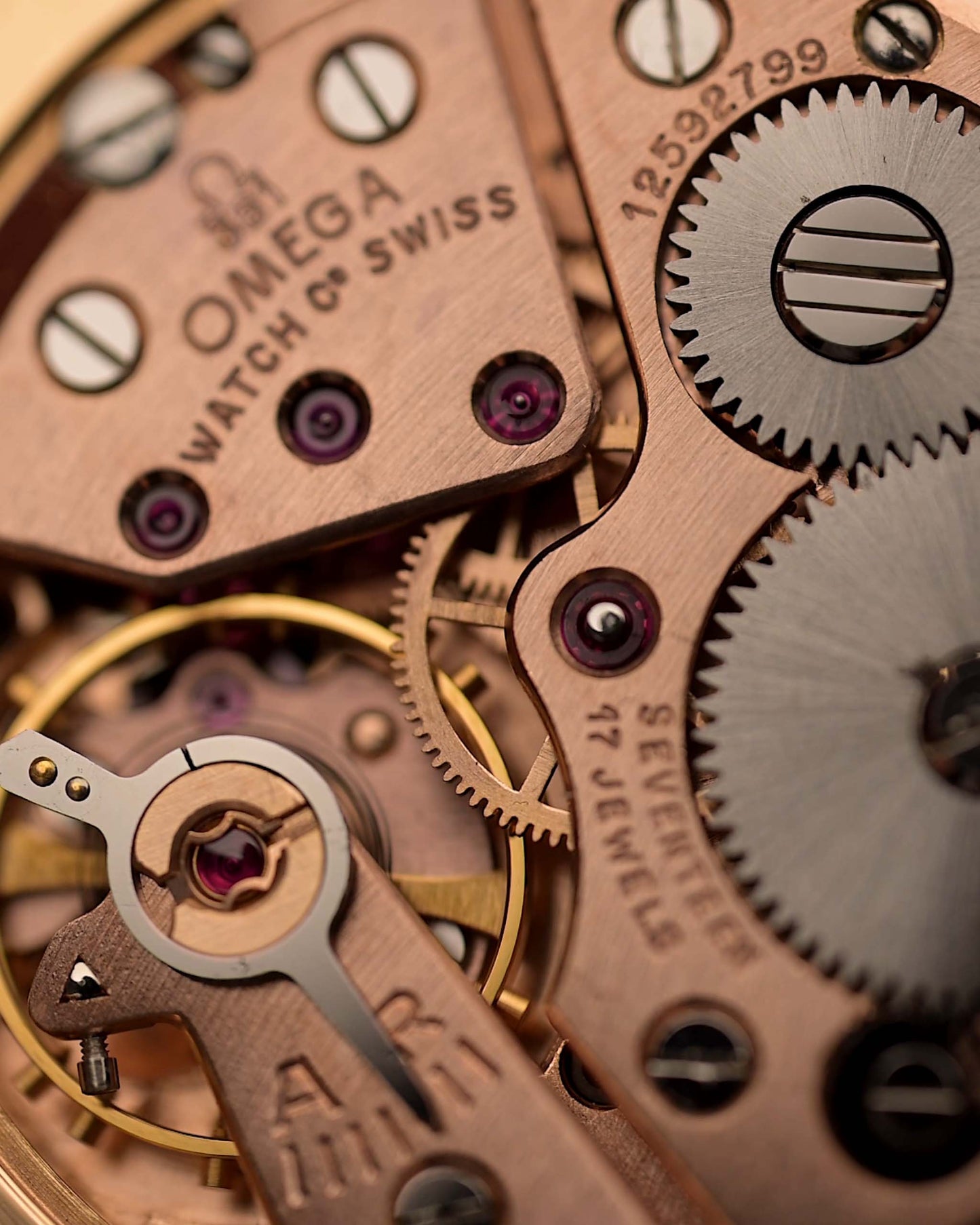 Omega 2486 Cosmic Moonphase Rose 1950