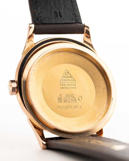 Omega Constellation Railroad 18k Rose 1960s