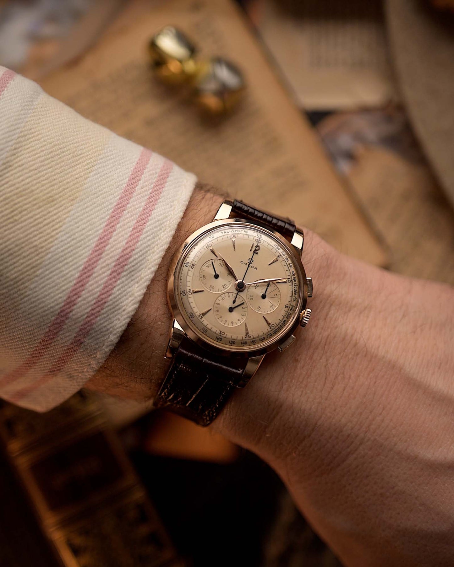 Omega Jumbo Chronograph Pre Cal. 321 Rose 1944