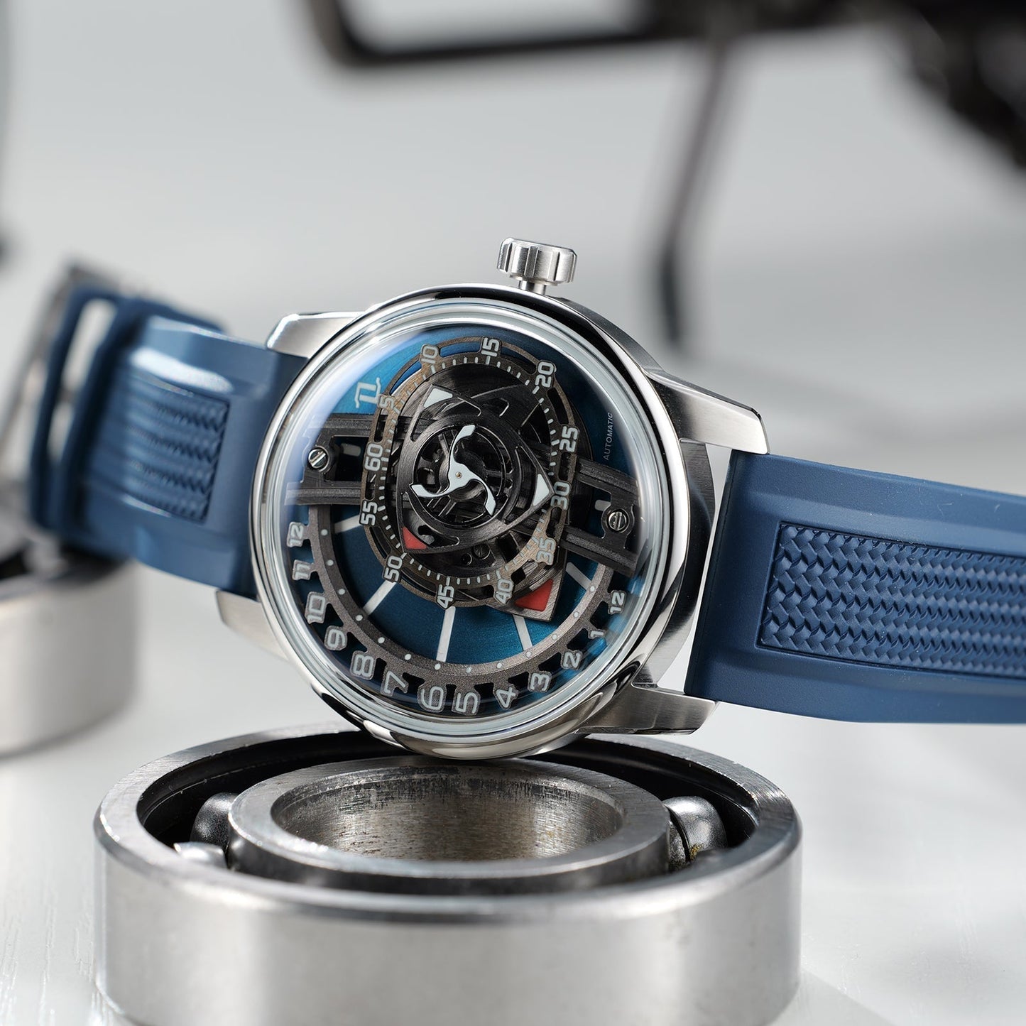 Luxury Men's Automatic Unique Skeleton Watch - OBLVLO JM ROTOR Series
