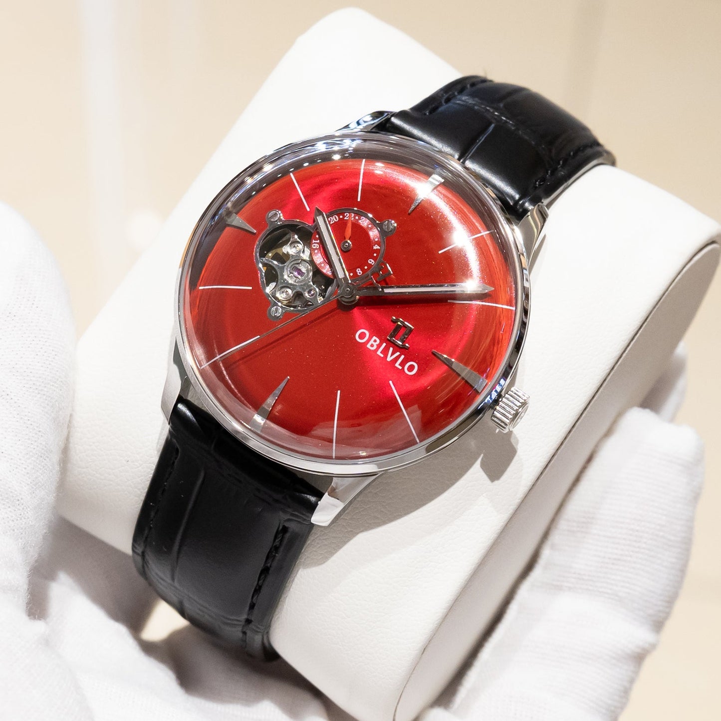 Automatic Victory Partial Skeleton Dial Dress Watch