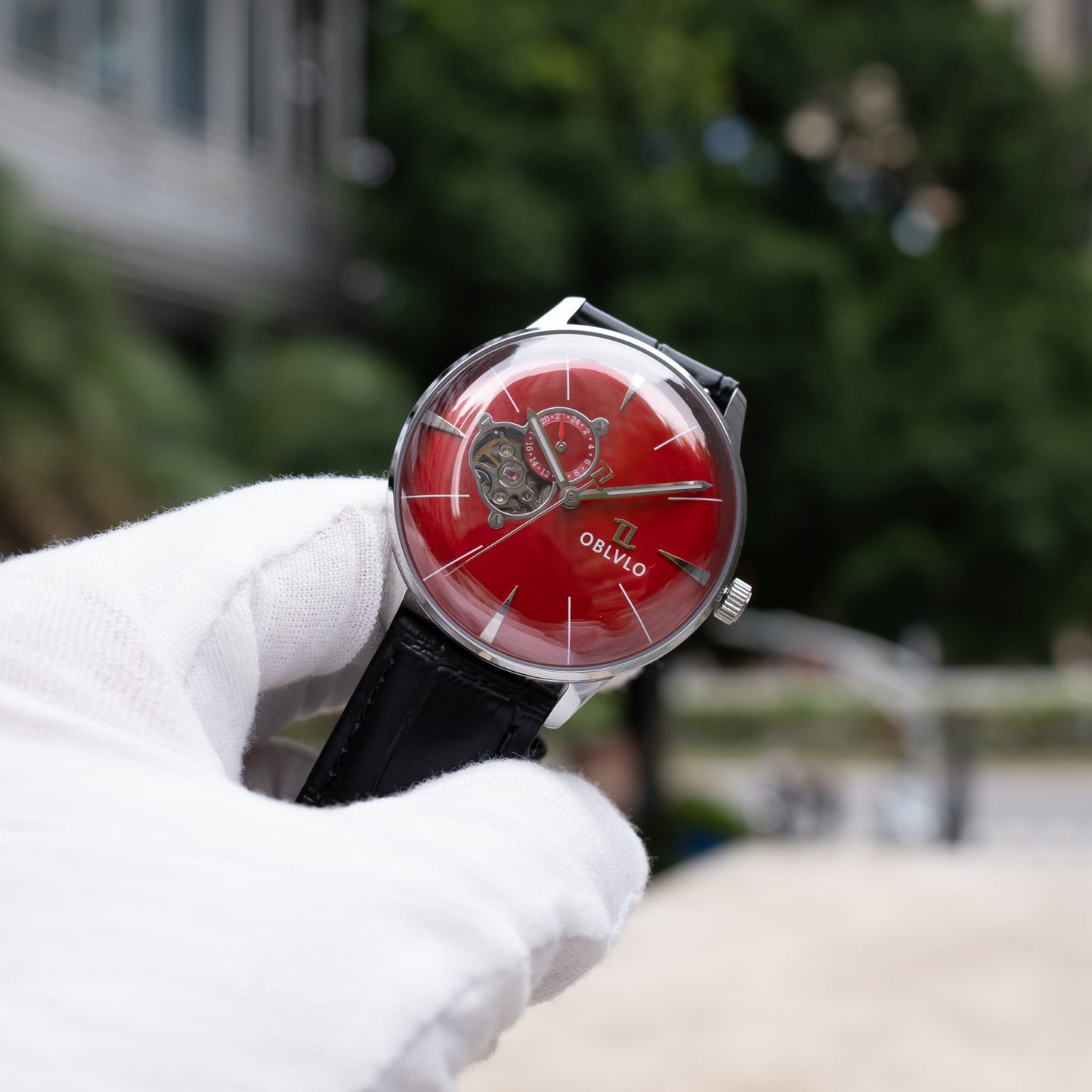 Automatic Victory Partial Skeleton Dial Dress Watch
