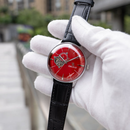 Automatic Victory Partial Skeleton Dial Dress Watch