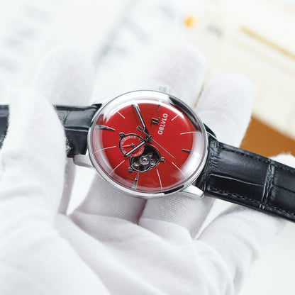 Automatic Victory Partial Skeleton Dial Dress Watch