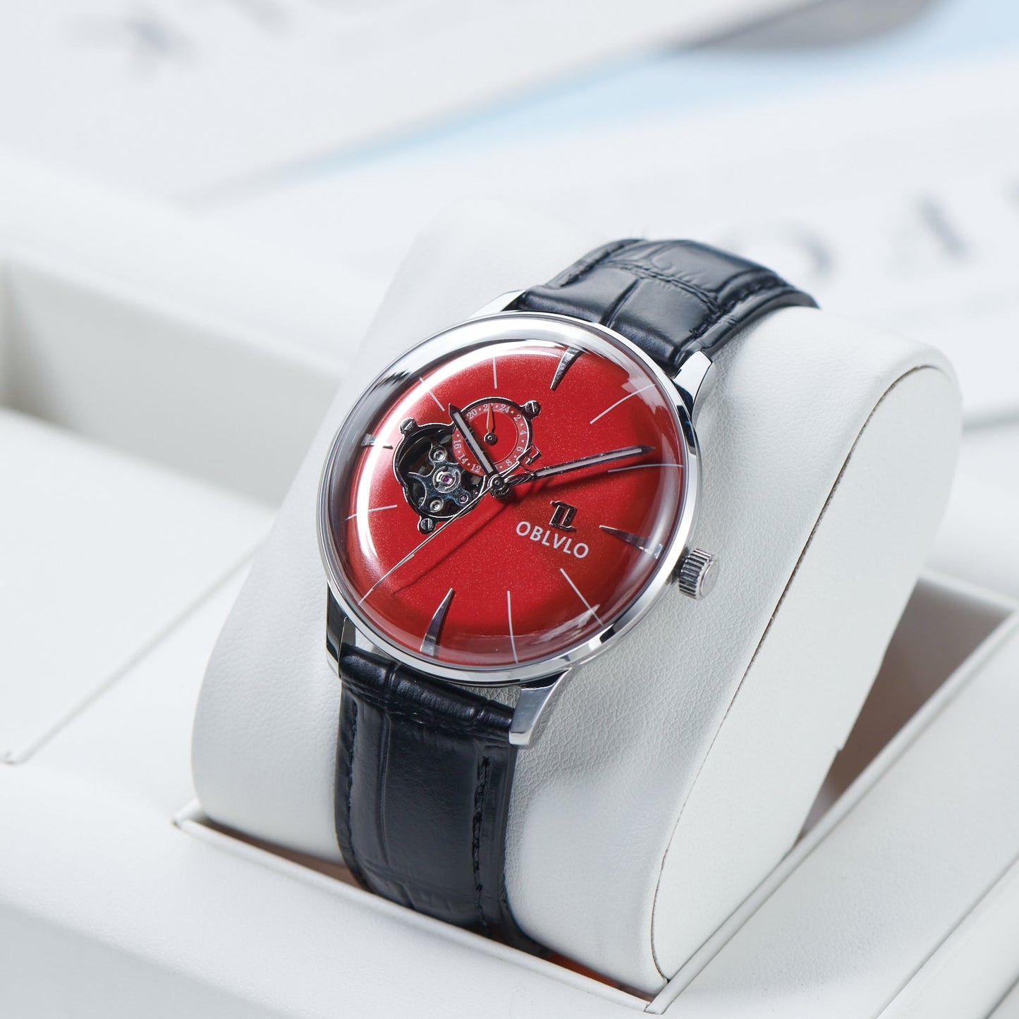 Automatic Victory Partial Skeleton Dial Dress Watch