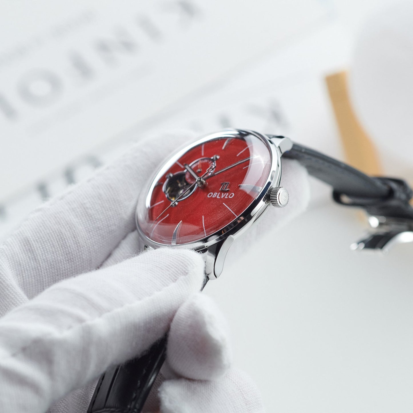 Automatic Victory Partial Skeleton Dial Dress Watch