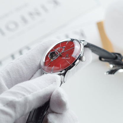 Automatic Victory Partial Skeleton Dial Dress Watch