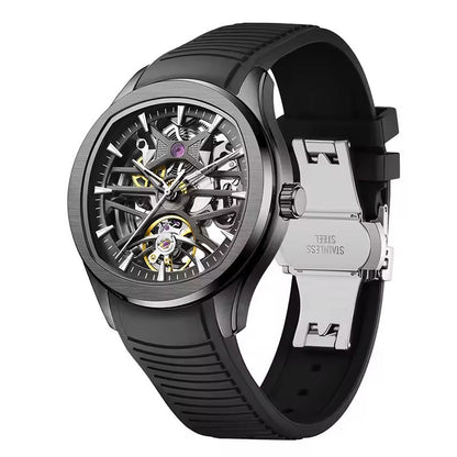 Automatic Skeleton Men’s Watch – Steel Case & Strap