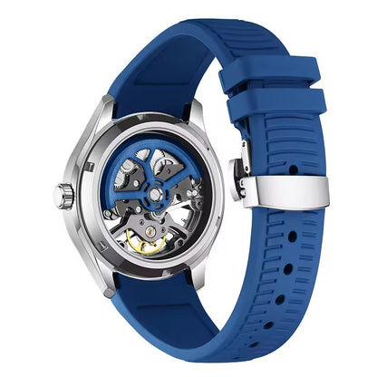 Automatic Skeleton Men’s Watch – Steel Case & Strap
