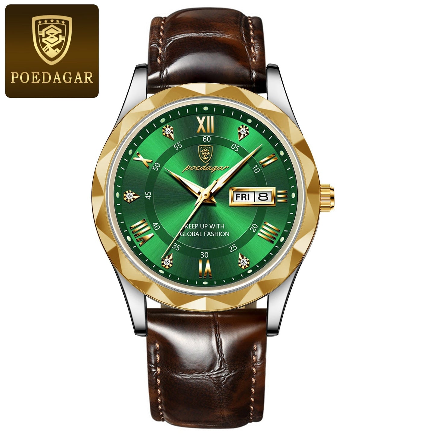 Men's Luxury Fashion Quartz Wrist Watch (Leather Belt)