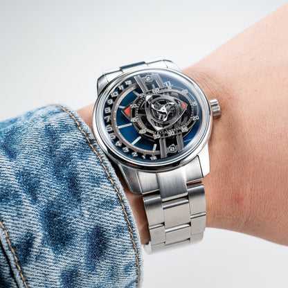 Luxury Men's Automatic Unique Skeleton Watch - OBLVLO JM ROTOR Series