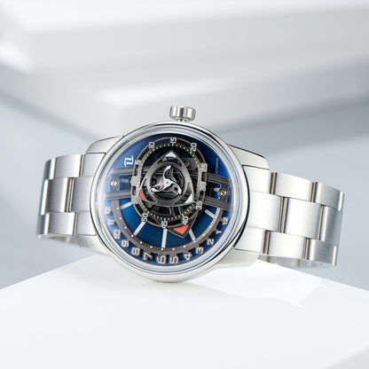 Luxury Men's Automatic Unique Skeleton Watch - OBLVLO JM ROTOR Series