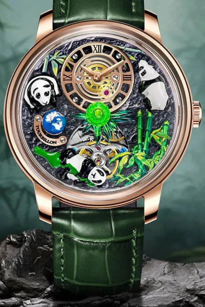 PandaVerse | Nature-Inspired Rose Gold | Fully Automatic Watch