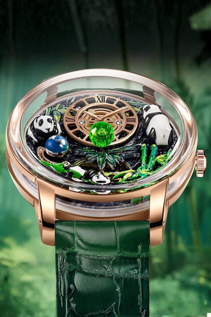 PandaVerse | Nature-Inspired Rose Gold | Fully Automatic Watch