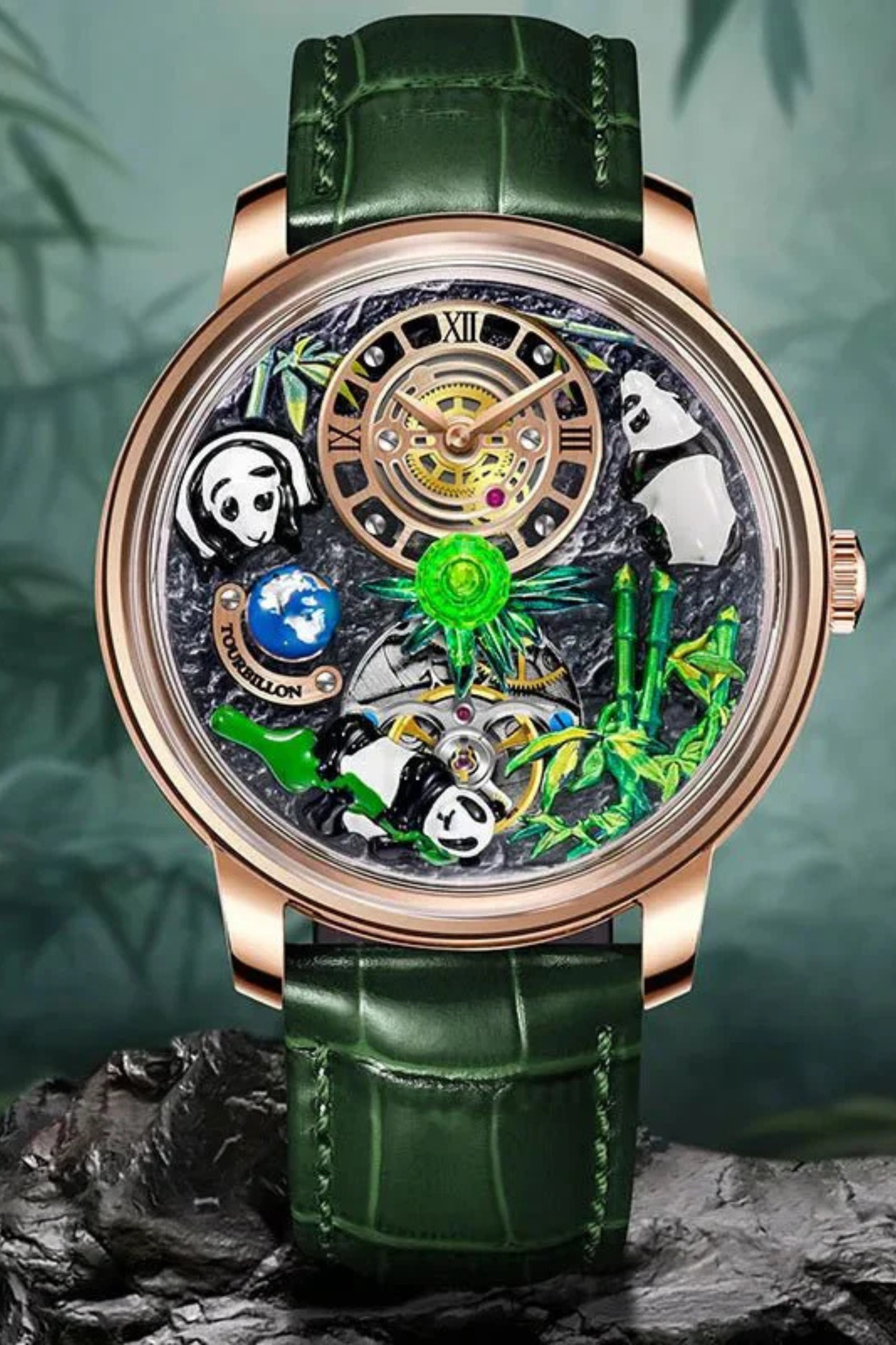 PandaVerse | Nature-Inspired Rose Gold | Fully Automatic Watch