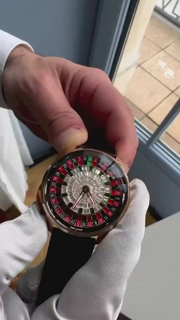 Casino Series Rose Gold Poker Roulette Automatic Watch