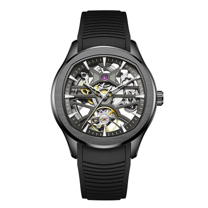 Automatic Skeleton Men’s Watch – Steel Case & Strap