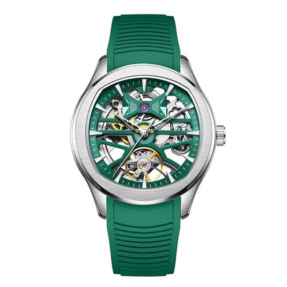 Automatic Skeleton Men’s Watch – Steel Case & Strap